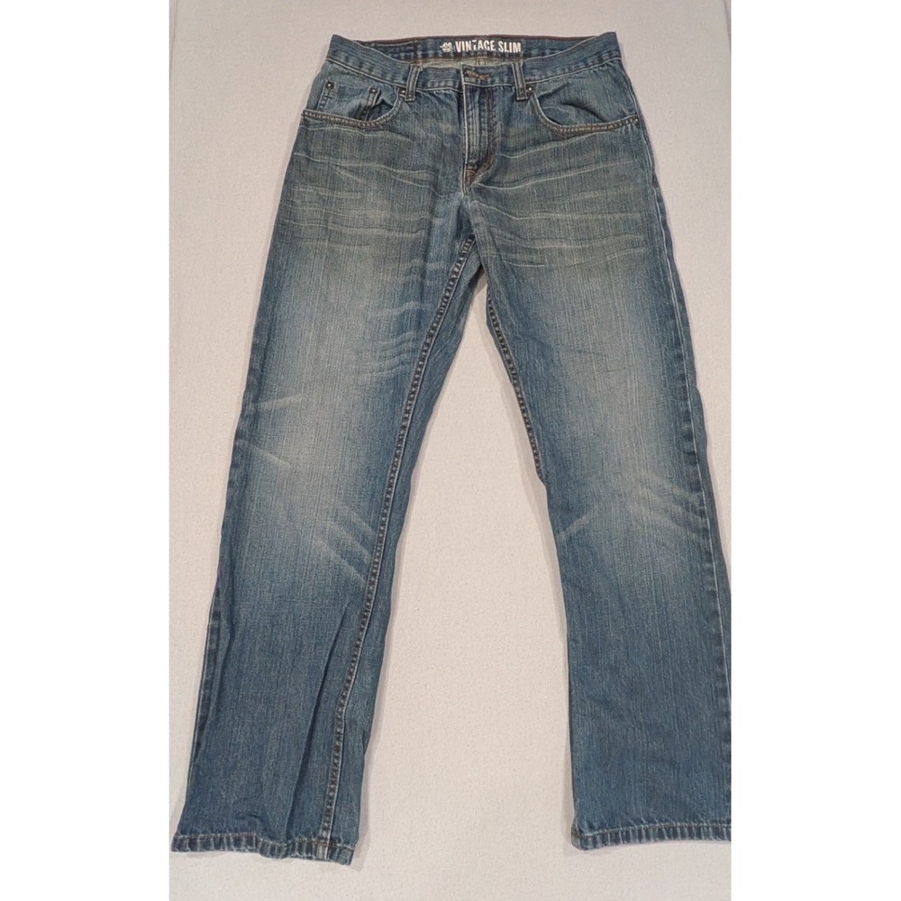 Lee Vintage Slim Jeans Mens 32x30 Blue Excellent Straight Leg Denim